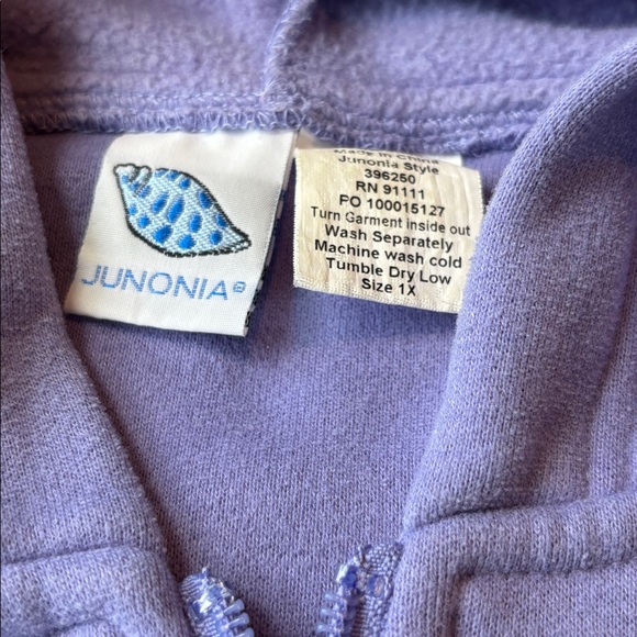 TWO Zippered Hoodies from Junonia. 
Size 1X - Picture 5 of 6